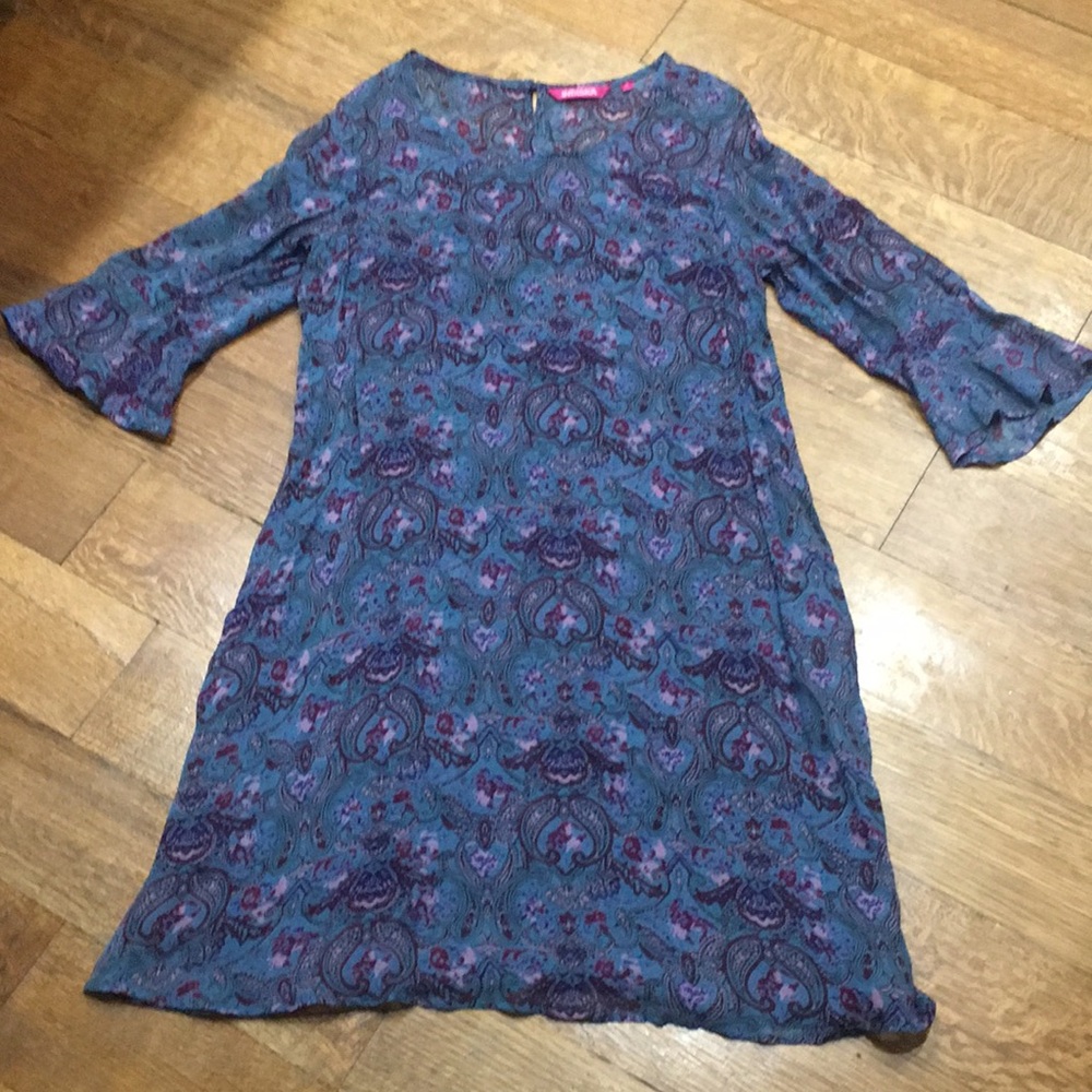 Indiska Sheer Paisley Dress Tunic Cover up size M
